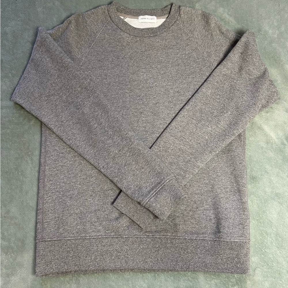 John Elliot Sweater Heather Grey Small Mens Beach Crew